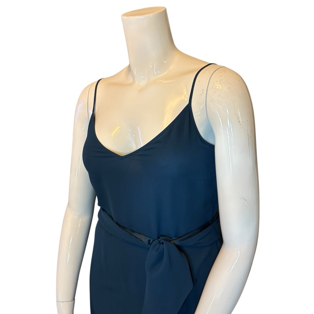 H&M Teal Chiffon Midi Slip Dress, 14 (EUR 44) - Picture 4 of 16